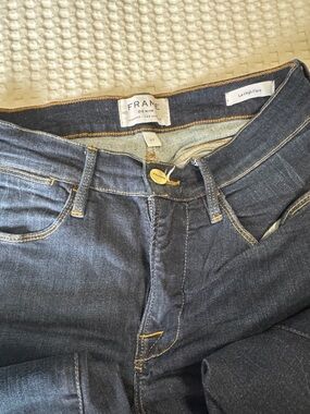 Frame Denim Dark Blue Le High Flare Jeans